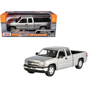 2006 Chevrolet Silverado 1500 Pickup Truck Gray Metallic "Timeless Legends" Series 1/25 Diecast Model Car by Motormax - 1 of 3