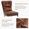 Bekrvio Leather Dining Room Chairs, Set of 4 - 3 of 4