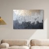 Art Remedy Silvered Layers Blue Abstract Art Unframed - 2 of 4