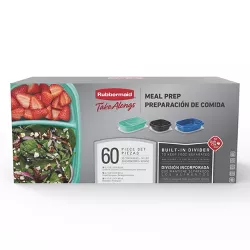 Rubbermaid 60pc (including Lids) TakeALongs Meal Prep Container Set