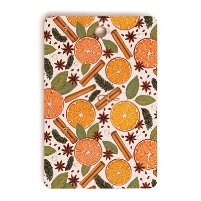 Avenie Christmas Cinnamon Spice Cutting Board Rectangle -Deny Designs