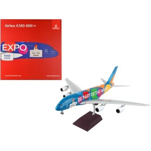 Airbus A380-800 Commercial Aircraft "Emirates Airlines - Dubai Expo" "Gemini 200" 1/200 Diecast Model Airplane by GeminiJets - 1 of 4