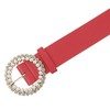 INSPIRE CHIC Women's Rhinestones Pearl Buckle Fashion Sweet Belts - 2 of 4