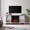 Toppington Mirrored Fireplace Media Console - SEI - 2 of 4