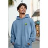 Dalix Alien Embroidery Relaxed Hoodie Soft Fleece Sweatshirt Fit Lounge Mens - 4 of 4