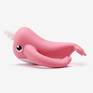Smily Mia Nora the Narwhal Soft Silicone Baby Teether, Baby Teething Toy with Two Handles, Helps Relieve Teething Pain - 1 of 4