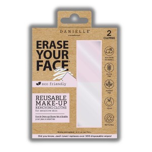 Danielle Creations Reusable Makeup Removing Cloths (NUDE COLORS) Quick and easy - Removes even the toughest makeup (2 Cloths) - 1 of 2