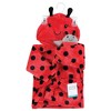 Hudson Baby Unisex Baby Plush Bathrobe and Toy Set, Ladybug, One Size - 2 of 4