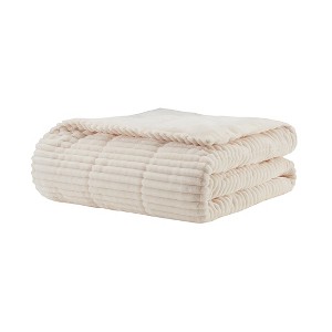 Gracie Mills Hendricks Oversized Plush Down Alternative Throw Blanket - 1 of 2