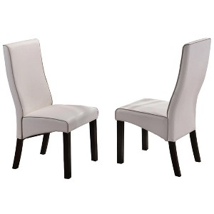Kings Brand Furniture Pentam Faux Leather Upholstery Kitchen Dinette Dining Room Side Chairs, Set of 2 - 1 of 4