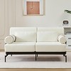 Loveseat Sofa Modern Upholstered USB Port Design for Living Room 59 Inch - 3irtyhousy - 2 of 4