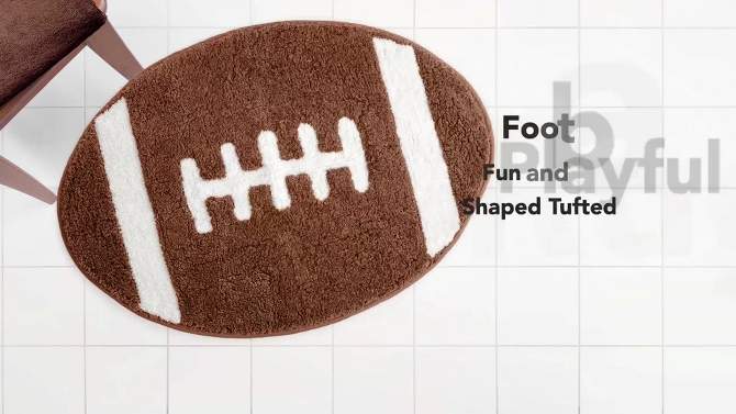 Football Bath Rug - Allure Home Creations, 2 of 9, play video