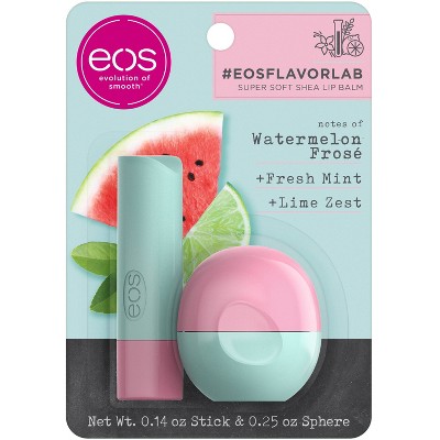eos Flavorlab Stick & Sphere Lip Balm - Watermelon Frosé - 0.39oz