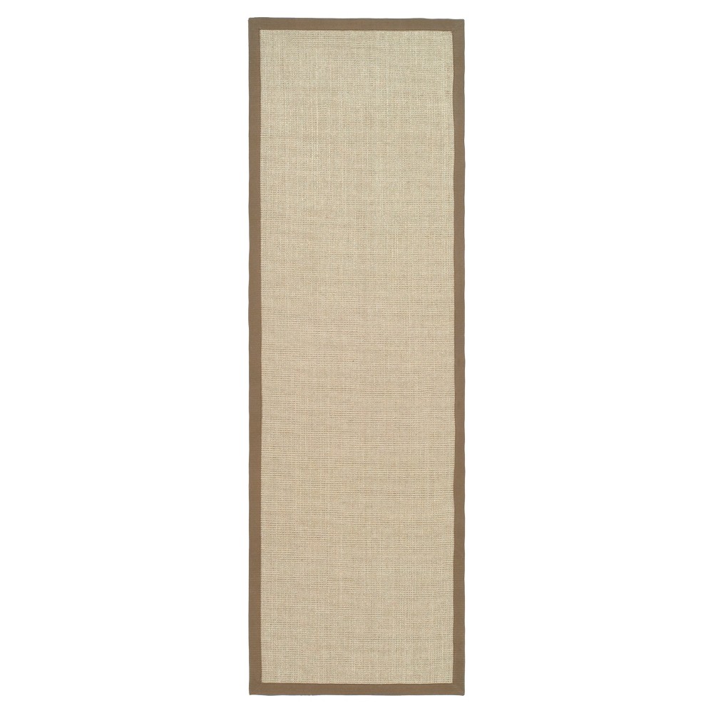 2'6inx6' Runner Klara Natural Fiber Taupe/Light Brown - Safavieh