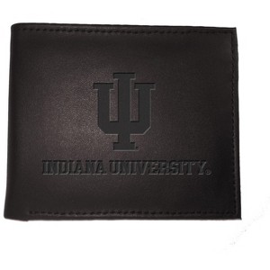 Evergreen NCAA Indiana Screaming Eagles Black Leather Bifold Wallet Officially Licensed with Gift Box - 1 of 1