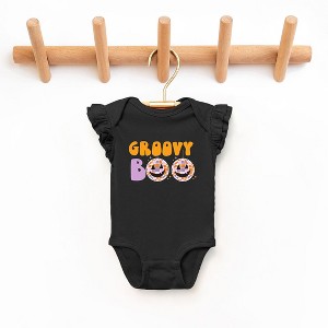 The Juniper Shop Groovy Boo Baby Flutter Sleeve Bodysuit - 1 of 3
