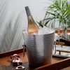 Hammered Ice Bucket by Viski, Silver Finish - image 3 of 4