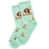 Memoi Women's Beagle Limited Edition Cotton Blend Crew Sock Mint 9-11 - 3 of 4