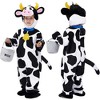Joyfy Infant Toddler's Halloween Costume Cow Pajamas Costume for Halloween Dress Up Party - 2 of 4