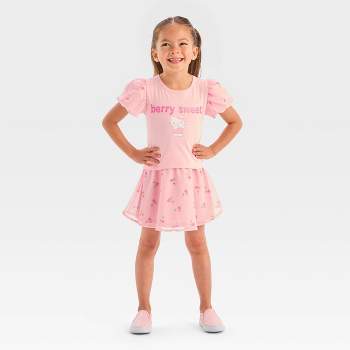 Toddler Girls' Hello Kitty Top and Skirt Set - Pink