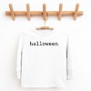 Halloween Typewriter - Toddler Long Sleeve Graphic Tee and Youth Long Sleeve Graphic T-Shirt - 2 of 3