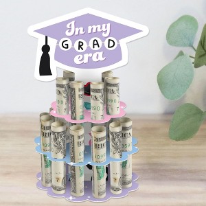 Big Dot of Happiness In My Grad Era - DIY Graduation Party Money Holder Gift - Cash Cake - 1 of 4