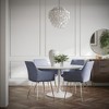 Jofran,Contemporary Modern Upholstered Platinum Dining Chair - 2 of 4