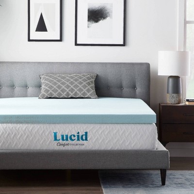 King Comfort Collection 3 Gel And Aloe Infused Memory Foam Mattress Topper Lucid Target