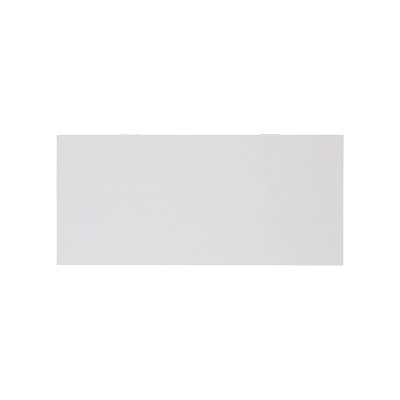 Elegant White Wood Campaign Desk with Rose Gold Accents and Drawers