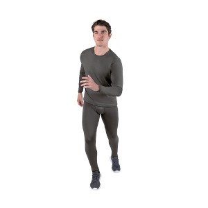 Kickoff Thermal Underwear for Men Long Johns for Men Thermal Top Bottom Fleece Lined Base Layer Set Moisture-Wicking Pajamas Cold Weather - 1 of 4