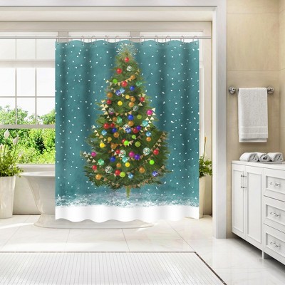 Ready For Holidays by PI Creative Holiday Collection Shower Curtain - Americanflat