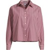 Lands' End Women's No Iron Boxy Cropped Shirt - 3 of 3