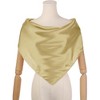 INSPIRE CHIC Women's Solid Color Satin Large Square Scarf Neckerchief Bandanas 35"x35" - 2 of 4