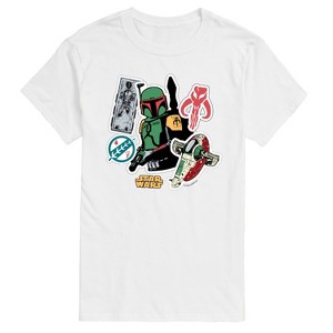 Men's - Star Wars - Boba Stickers Short Sleeve Graphic T-Shirt - 1 of 3