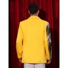 Lars Amadeus Men's Color Block Notched Lapel Party Sequin Blazers - 3 of 4
