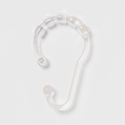 Plastic V Glide Hooks Clear - Room Essentials™