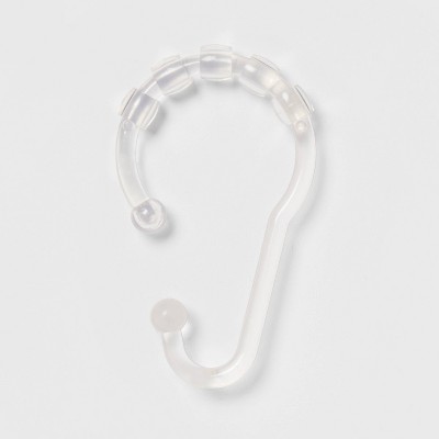 S Hook Without Roller Ball Shower Curtain Rings Chrome - Made By Design™ :  Target