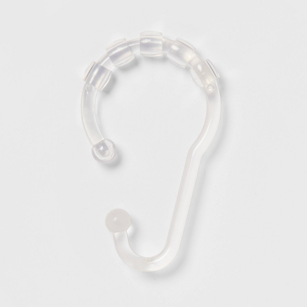 Photos - Other sanitary accessories Plastic V Glide Hooks Clear - Room Essentials™