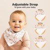 8pk Organic Baby Bandana Bibs, Baby Drool Bibs for Baby Boy, Girl, Baby Bibs for Infant, Newborn - 3 of 4