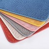 LunaLulinlk Large Microfiber Dish Drying Mat for Kitchen Counter, 20 x 15 inch, Charcoal Reversible Absorbent Dish Mats Pads, Blue - 3 of 4