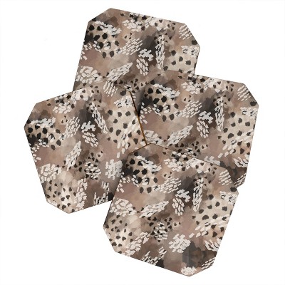 Marta Barragan Camarasa Modern animal print 75 Set of 4 Coasters - Deny Designs