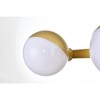 Elegant Lighting Majesty 3 light Brass and frosted white Bath Sconce - 4 of 4