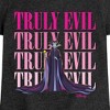 Girls' - Disney - Villains Maleficent Truly Evil Stacked Fitted Short Sleeve Graphic T-Shirt - 2 of 4