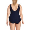 Lands' End Women's Chlorine Resistant Scoop Neck Soft Cup Tugless Sporty One Piece Swimsuit - 2 of 4