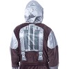 Star Wars Adult The Mandalorian Costume Fleece Robe Bathrobe For Men Women Brown - 3 of 4