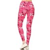 Slickblue Printed Leggings with Yoga Band, Buttery Soft Fabric, Fits Small to Large, Multi Color, One Size - 3 of 4