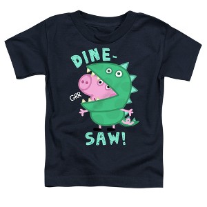 Toddler Boys' Peppa Pig George Pig Dinosaur T Shirt - 1 of 2