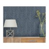RoomMates Twig Hygge Herringbone Navy Peel and Stick Wallpaper: Removable Vinyl, Self-Adhesive, Modern Botanical Design - 2 of 4