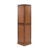 Alilang 26.00 Inch Wooden Corner Curio Cabinet with Glass Shelves and Display Doors-Walnut - 4 of 4