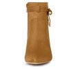 Allegra K Women's Pointed Toe Block Heel Zipper Ankle Boots - 3 of 4